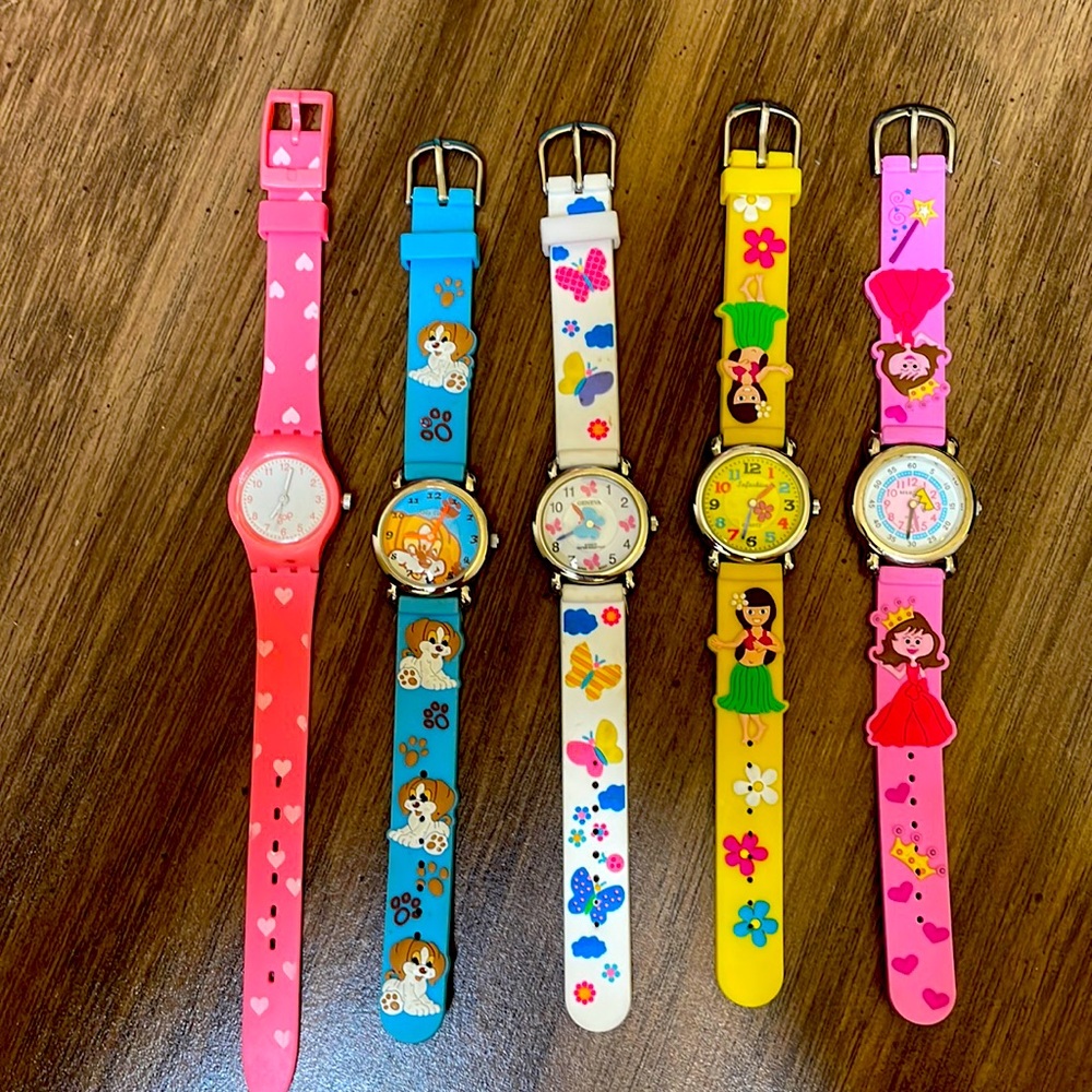 Little girls watches. Selling as set!!
